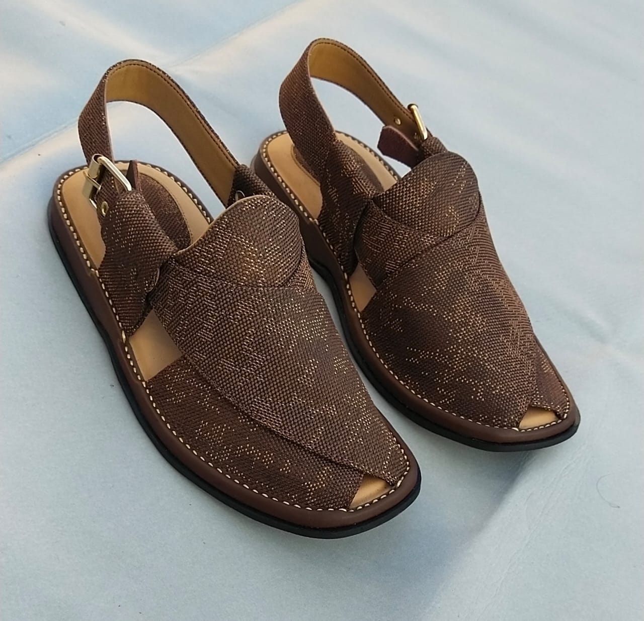 Fabric Brown & GoGo Leather