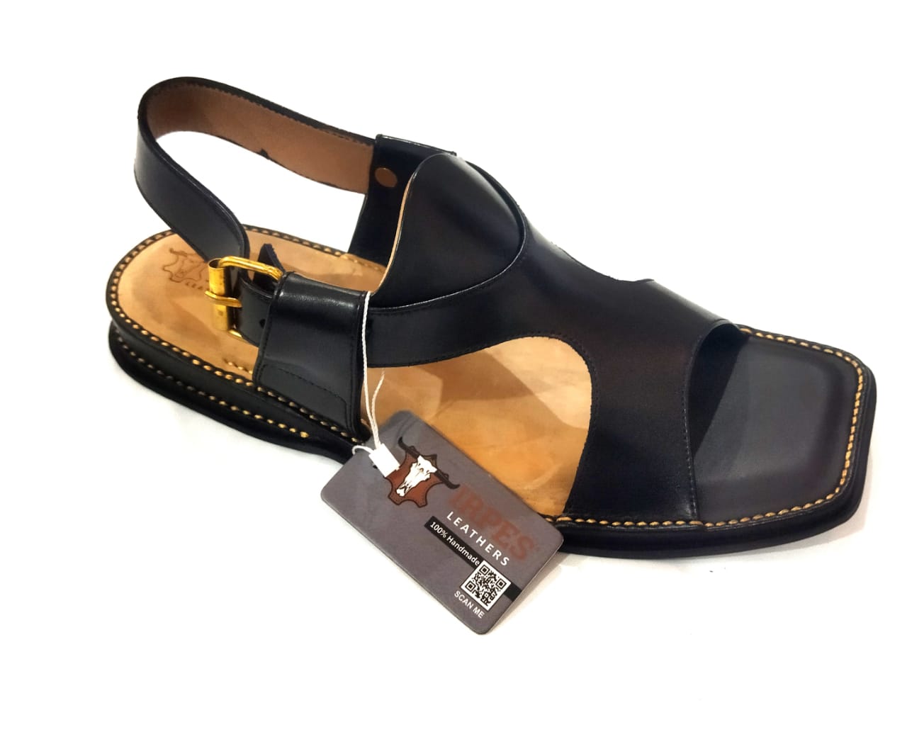 Panjedar Black Chappal