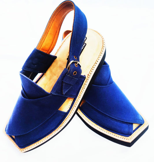 kaptan Chappal Blue-Jeans