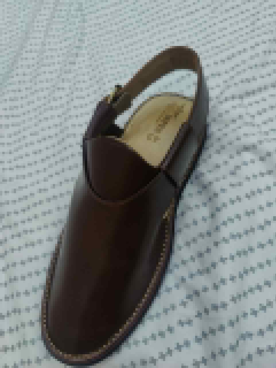 Brown Jeans Peshawari Chappal